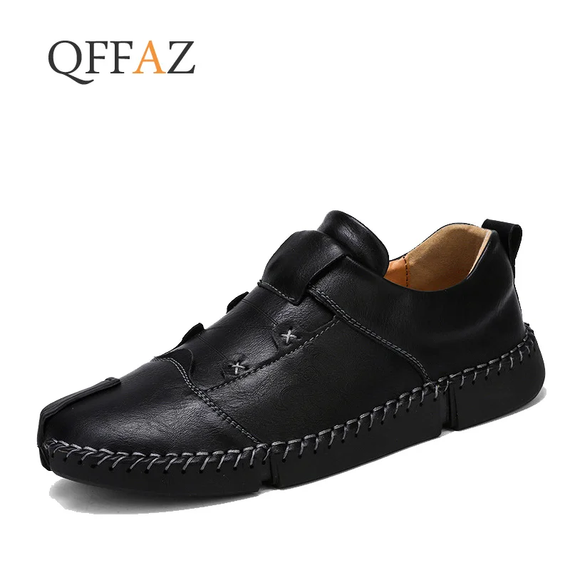 

QFFAZ 2019 Spring Casual Shoes Men Fashion Loafers Men Casual Driving Shoes Soft Moccasins Flats Slip on Footwear Men