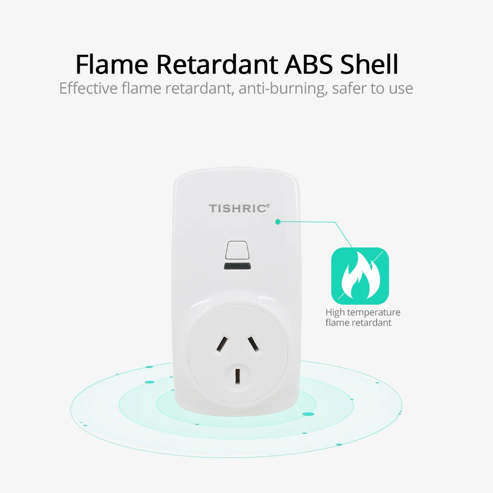Tishric T30 10A WiFi умная розетка AU/FR/EU/UK/US Беспроводная штепсельная розетка основной умный переключатель поддержка Alexa Google IFTTT