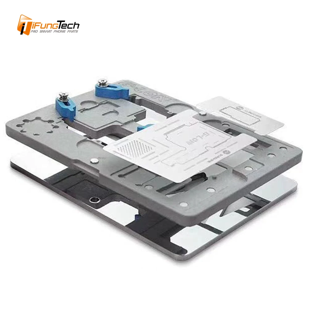 G-Lon SS-601K For iPhone X / Xs Max Mainboard BGA Reballing Stencil Plant Tin Set PCB Fixture Platform+Solder Paste | Мобильные