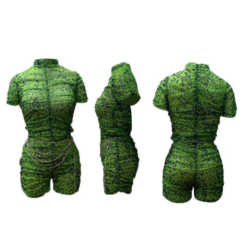 Популярные Стильные леопардовые флуоресцентные принты с высоким воротом
