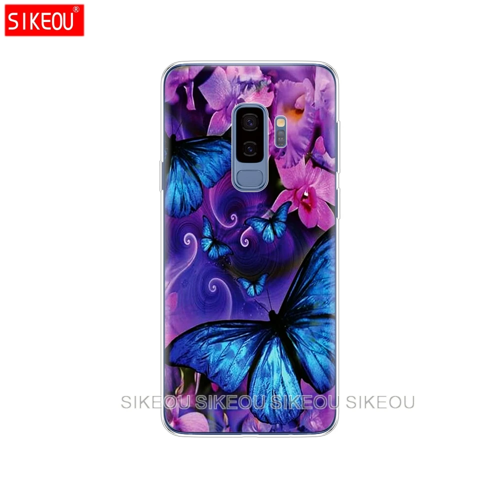 Силиконовый чехол для Samsung Galaxy S9 S8 S7 S6 edge S5 S4 S3 PLUS телефона с красивым цветком и