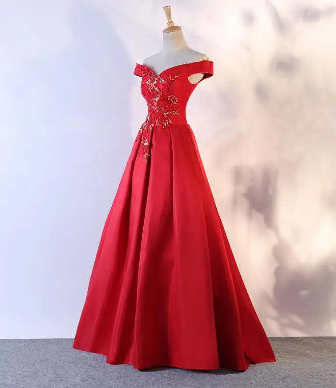 VENSANAC Sweetheart Lace Embroidery A Line Long Evening Dresses 2018 Elegant Short Sleeve Backless Party Prom Gowns | Свадьбы и