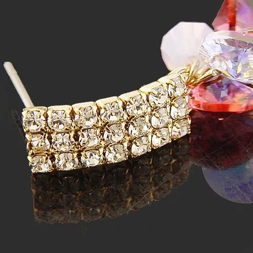 wonderful crystal flowers lady/s earrings (xxscj2) | Украшения и аксессуары