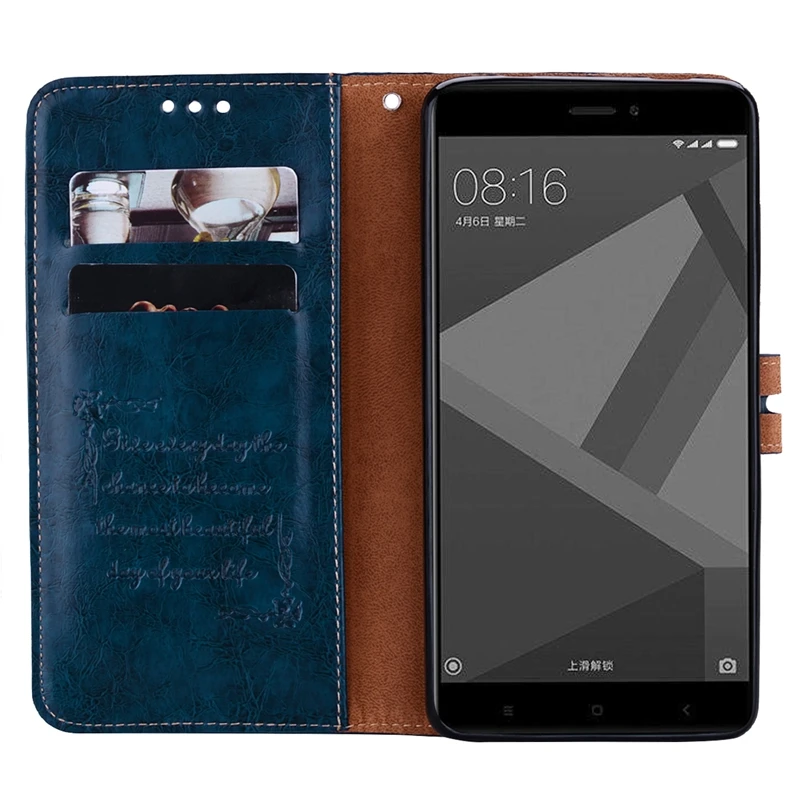 Винтажный кожаный чехол-кошелек для XiaoMi RedMi Note4 глобальная версия Note4X 4A Note 4X 4 Pro Prime