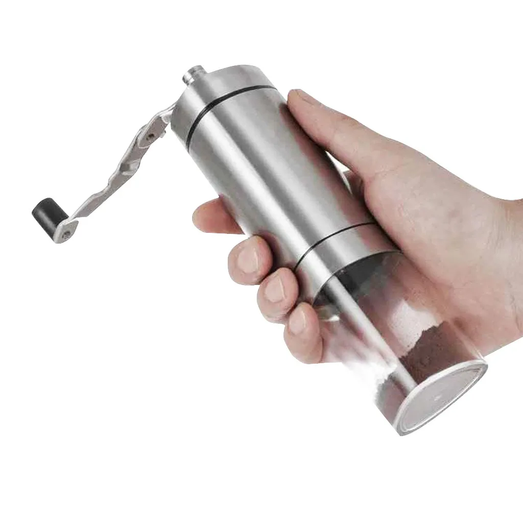 Кофемолка из нержавеющей стали портативная ручная коническая измельчитель для