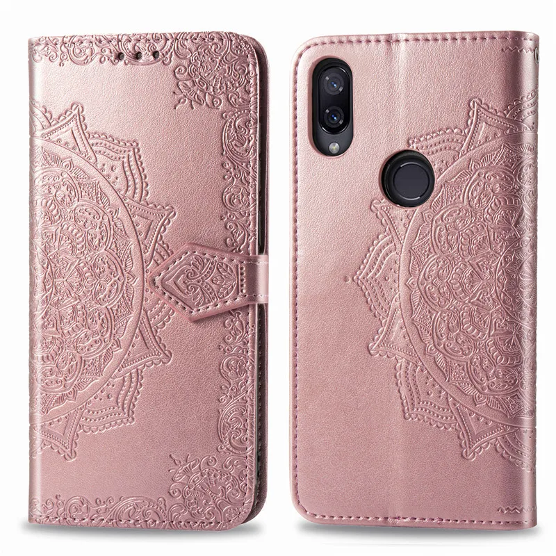 Чехол для Redmi Note 7 чехол Pro роскошный чехол-книжка из искусственной кожи телефона