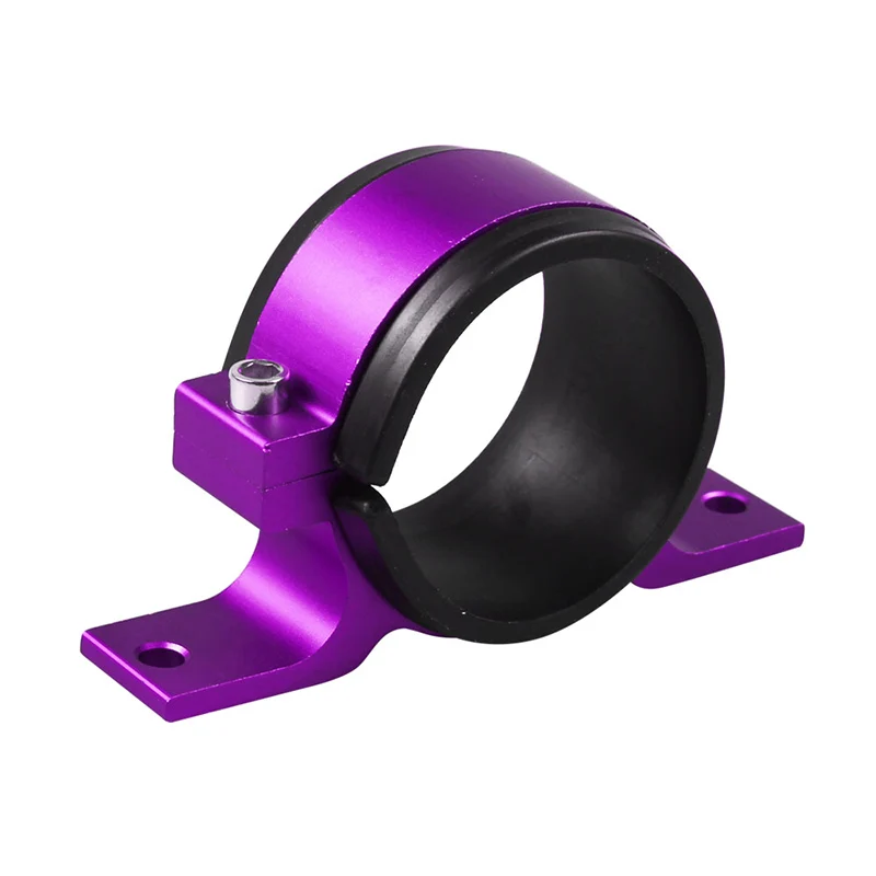 purple 60 мм Алюминиевый автомобильный внешний Топливный насос Монтажный кронштейн фильтр зажим Колыбель держатель топливный фильтр - Цвет: purple