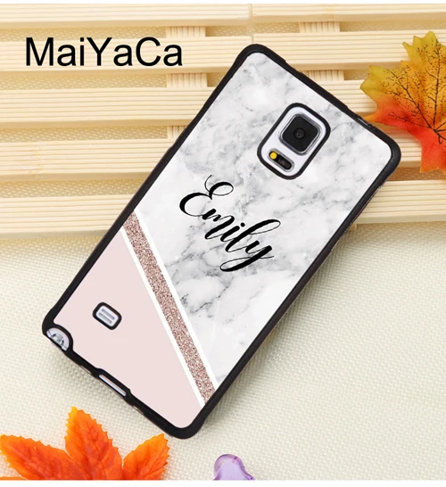 4904 MaiYaCa Мрамор персонализированный именной чехол для samsung Galaxy A50 A70 A10 A20 A30 A40 S7 S8 S9 S10 S10e Note 8, 9, 10, плюс - Цвет: 4904