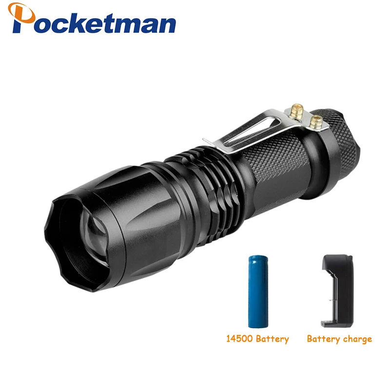 B Pocketman Мини светодиодный вспышка светильник AA 14500 фонарь светильник XP-G2 светодиодный мини удобный флеш-светильник 3 режима Портативный лампа светильник - Испускаемый цвет: B