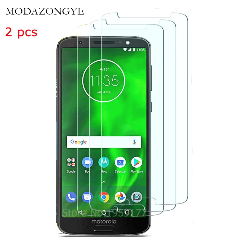 2 шт. закаленное стекло для Motorola Moto G6 Plus Защитная пленка экрана Защитное Play |
