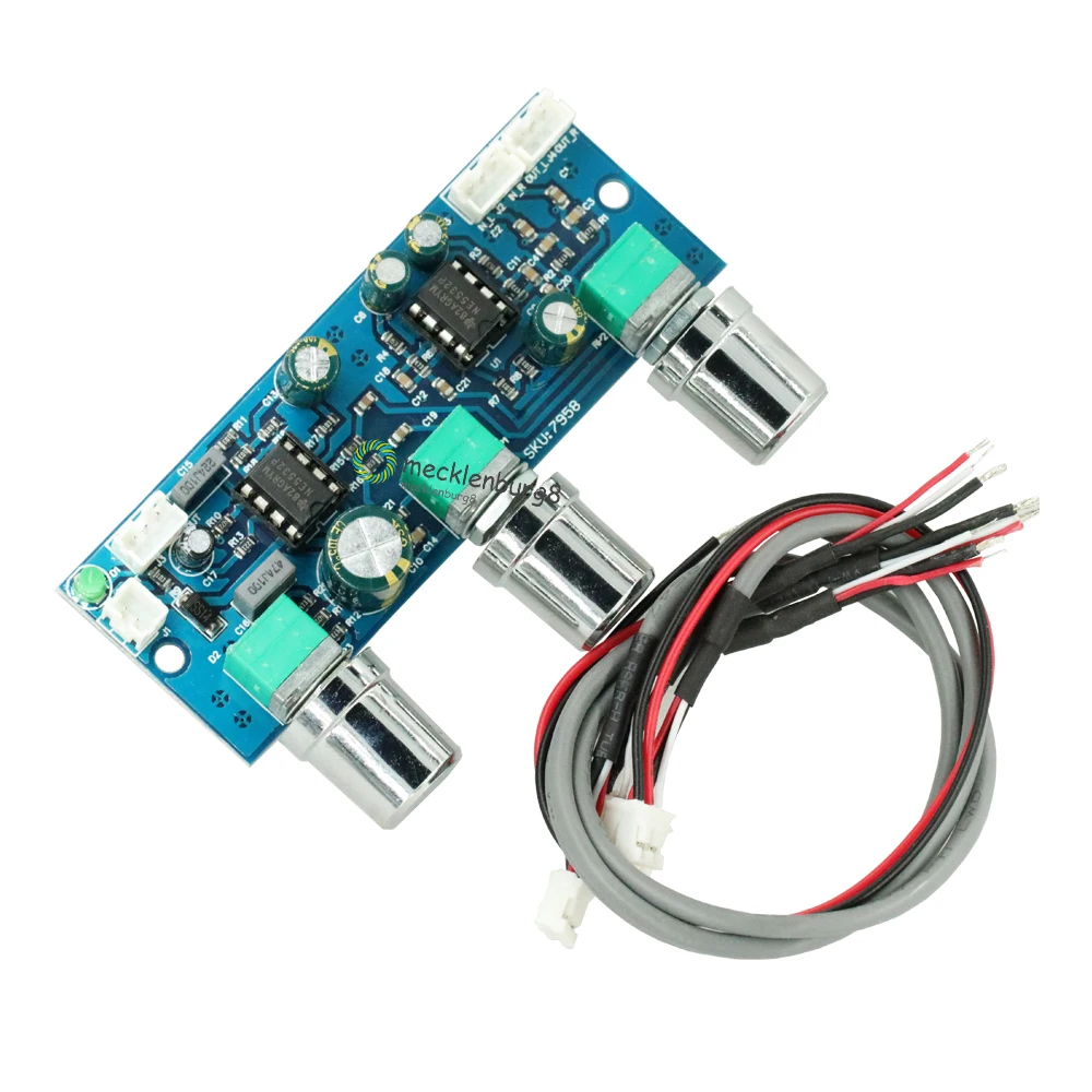 DC 12 V-24 V низкочастотный фильтр NE5532 сабвуфер 2.1CH/Предварительный усилитель доска |