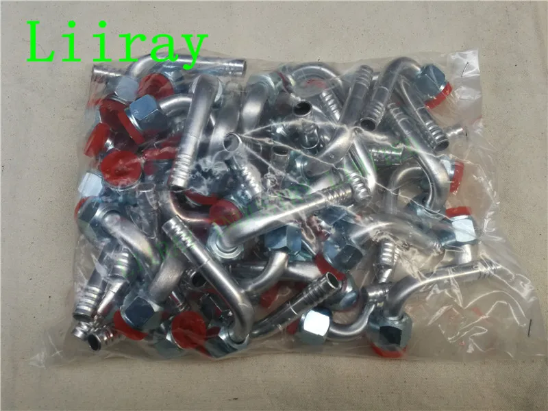 

AUTO AIR CONDTIONER AC ALUMINIUM FITTING 5/8 M24*1.5 ELBOW 90 DEGREE R12 ORING TYPE