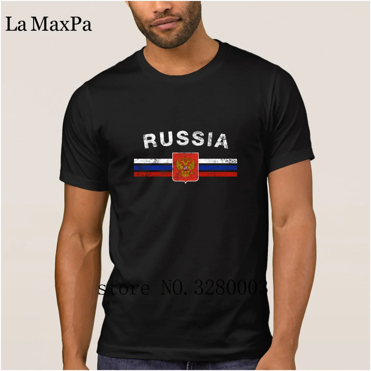 Футболка La Maxpa Better для мужчин мужская футболка с российским флагом Женский флаг