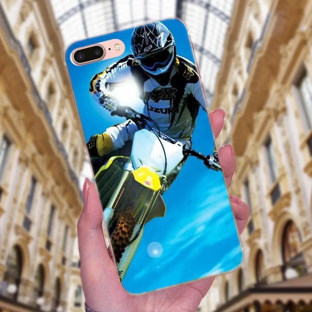 Мотоциклетные кроссовые велосипеды для Xiaomi Redmi Note 2 3 3S 4 4A 4X 5 5A 6 6A Pro Plus Мягкий ТПУ с