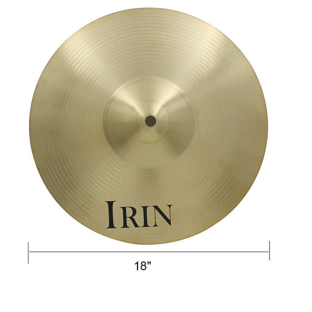 18 inch Высокое качество барабан Cymba 1" /14"/1" /18"/2" латунный сплав крушение езды Hi-Hat тарелки для барабанной установки - Цвет: 18 inch