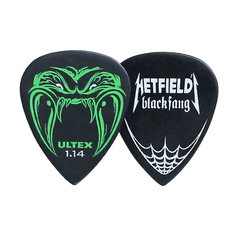 1.14mm 1 piece 1 шт. медиаторы для гитары Dunlop James Hetfield Signature Black Fang медиатор из Ultex материал для гитары запчасти медиаторы - Цвет: 1.14mm 1 piece