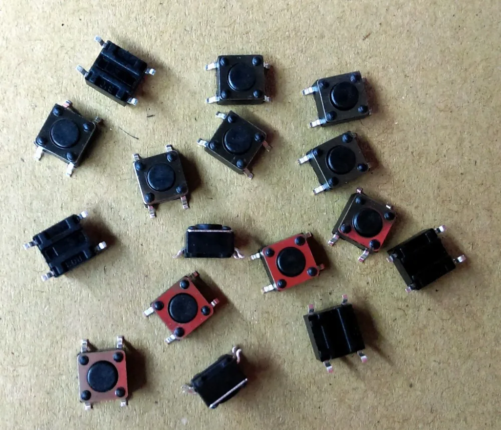 6X6X4.3mm 4pin SMD Тактильные Такт Мини кнопочный переключатель Микропереключатель