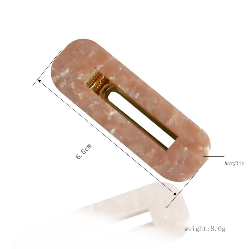 GEREIT/Новинка распродажа 1 шт. Корейская Геометрическая акриловая заколка для