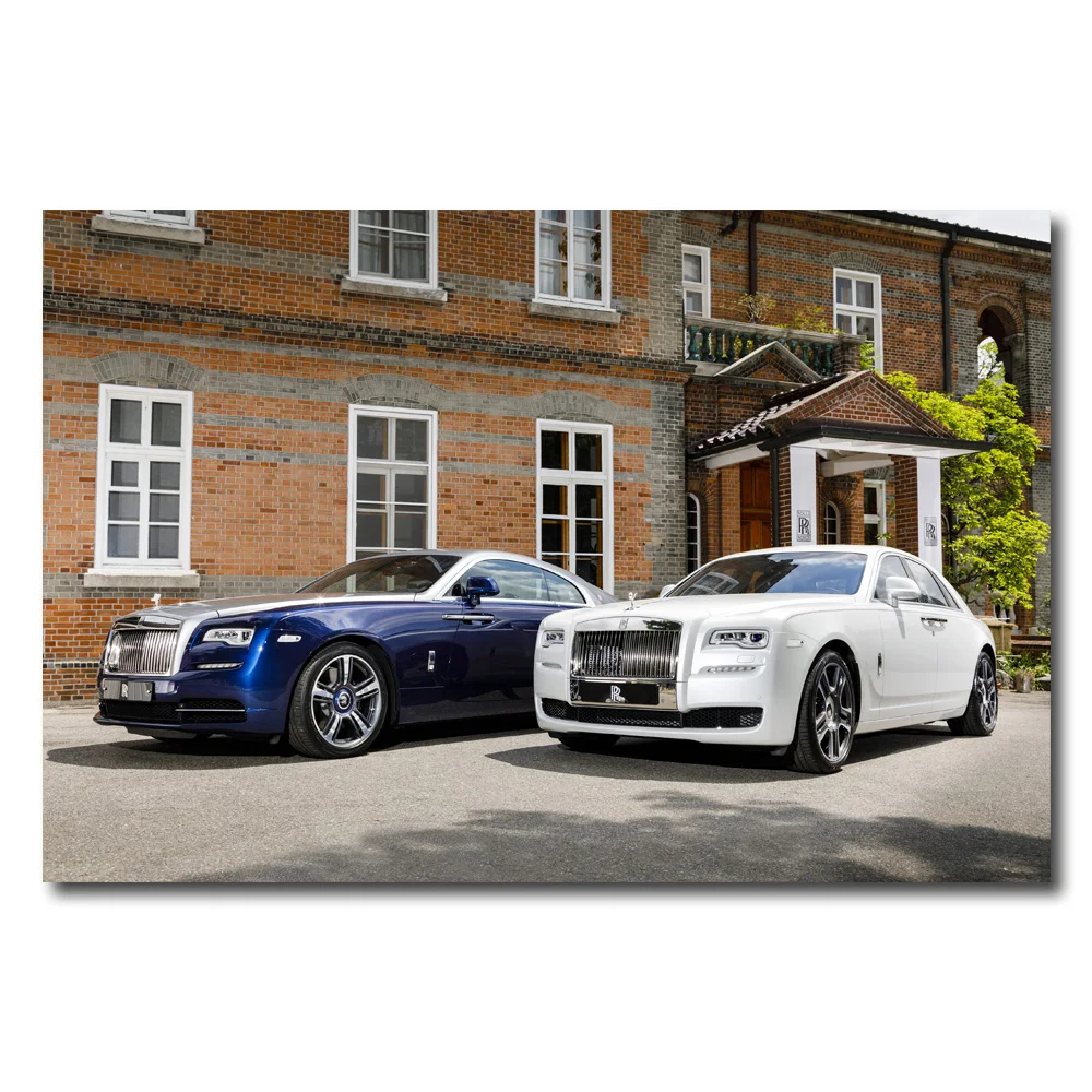 Автомобили роскошные автомобили рулоны Royce картина печатная стена искусство