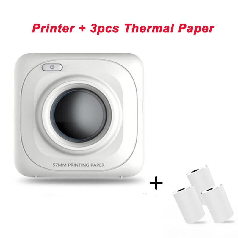 P1 3 Thermal Paper PAPERANG мини фотопринтер портативный термальный Bluetooth принтер для Android IOS мобильный телефон - Цвет: P1 3 Thermal Paper