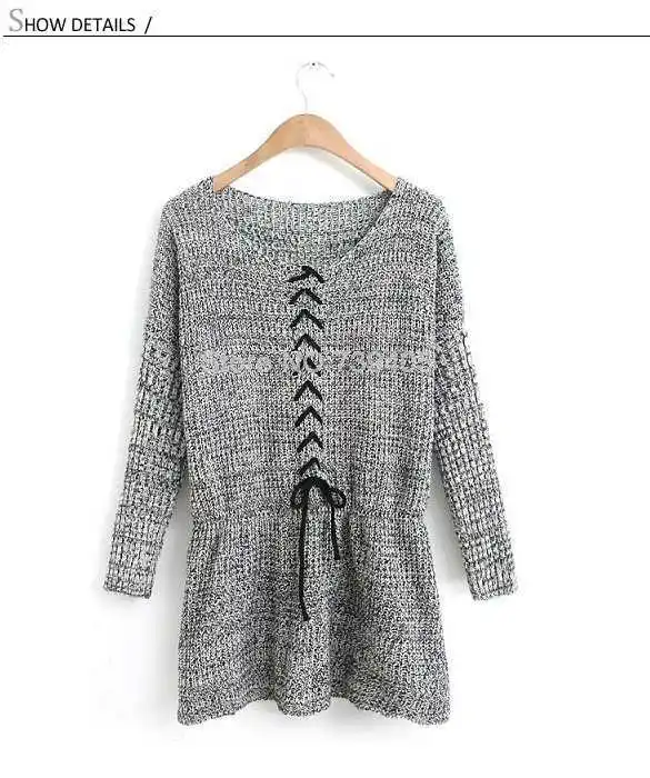 New 2014 Fashion warm winter Waist Elastic pullover women sweater Vintage Knitwear knitted sweaters B12 SV004928 | Женская одежда