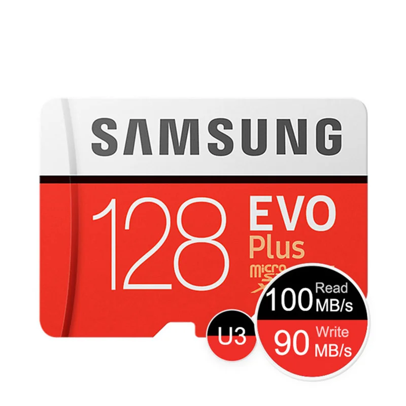 128 ГБ Карта памяти SAMSUNG EVO Plus 32 ГБ/SDHC 64 Гб/128 ГБ/256 ГБ/SDXC Micro SD TF карта - Емкость: 128 ГБ