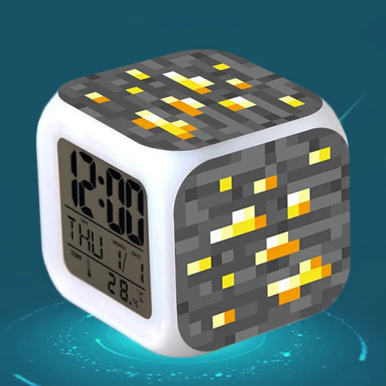 17 Мультяшный детский будильник reloj despertador TNT цифровые часы красочные светящиеся wekker настольные светодиодный светильник wake up Reveil - Цвет: 17