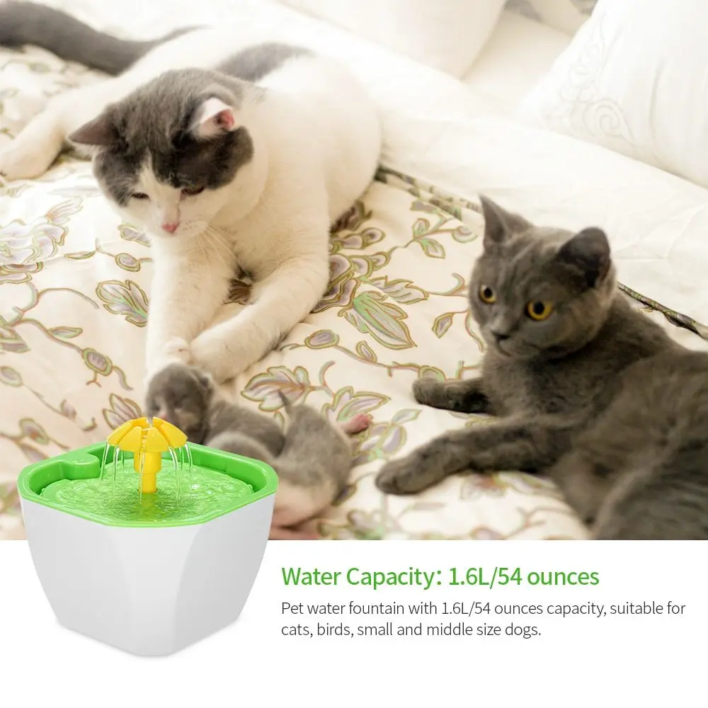 Водный фонтан для домашних животных 1 6л автоматический Электрический водный