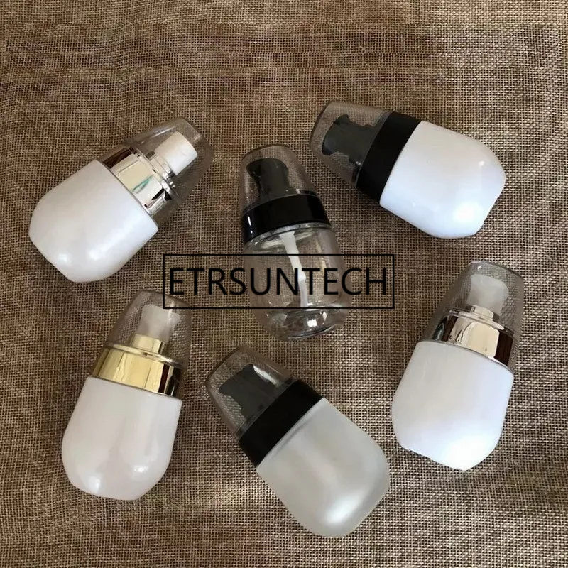 30 мл груша белый прозрачный фиолетовый матовый стеклянный флакон распылитель для духов Лосьон эссенция крем флаконы инструменты для макияжа