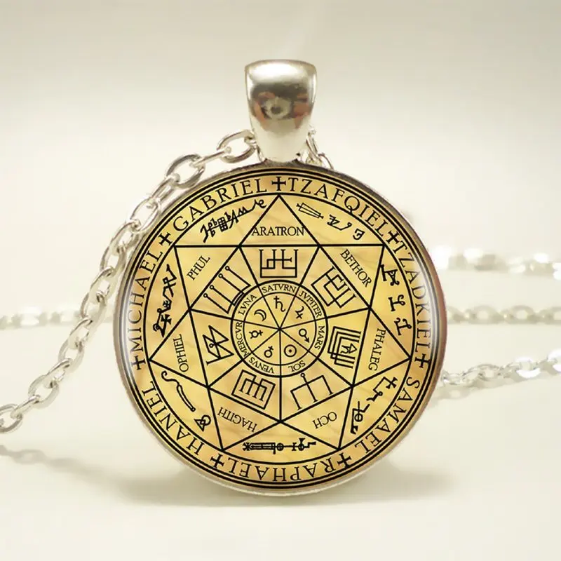 1 шт Sigil Волшебная подвеска в стиле Викки чокер массивное серебряное ожерелье для женщин аксессуары для платья-ювелирные изделия Abaicer - Окраска металла: 7