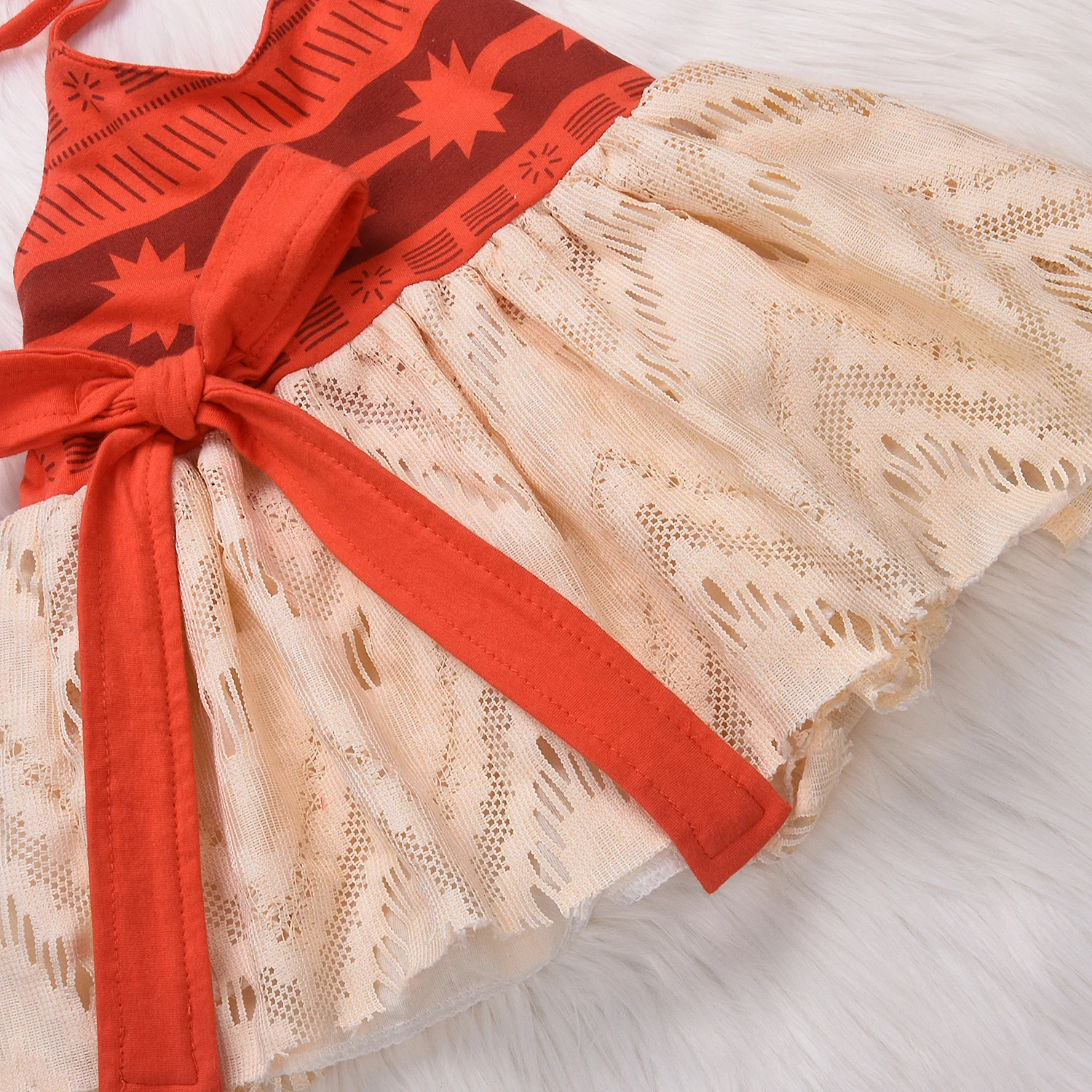 New Toddler Kid Baby Girl Bowknot Sleeveless Bandage Dress Sundress Clothes Summer Casual Mesh V-neck A-line Dresses | Детская одежда и