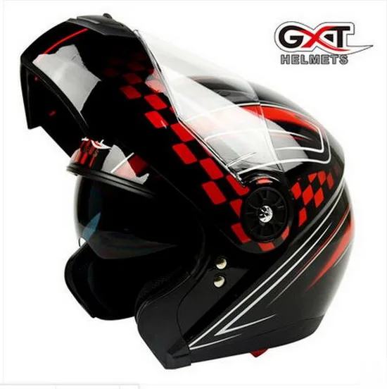2017 Новый мотоциклетный шлем GXT с экспозицией лица противотуманный двойными
