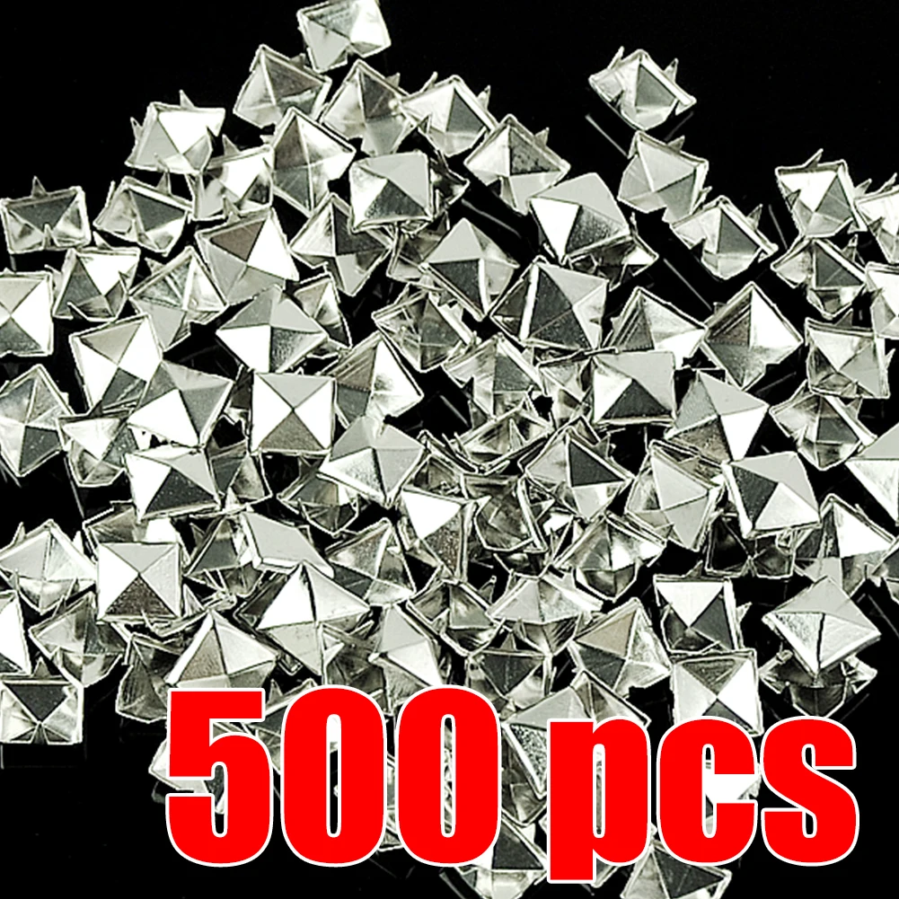 WITUSE NEW! 500 шт 10 мм Пирамида Шпильки заклепки Спайк Панк Рок кожевенное ремесло DIY