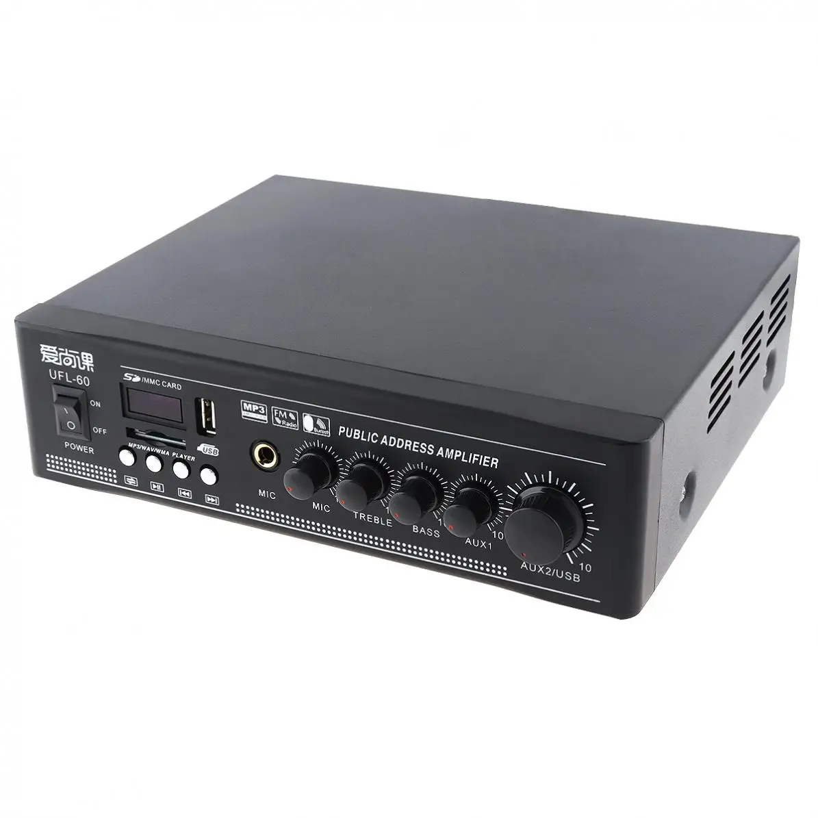 UFL-60 50 Вт Bluetooth усилитель постоянного давления с функцией воспроизведения USB для фоновой музыкальной системы