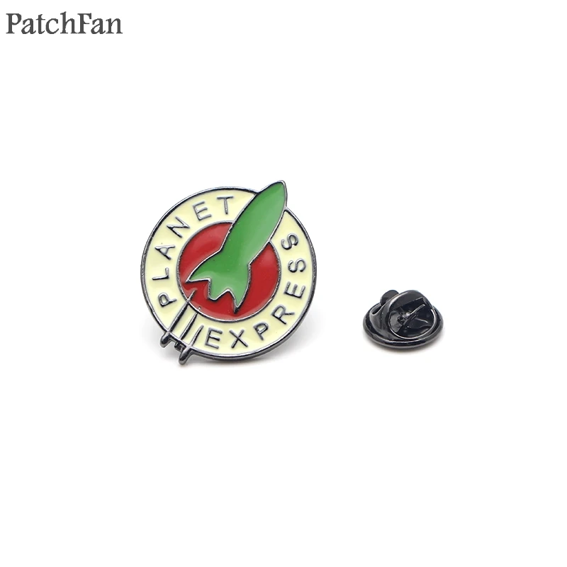 Patchfan Futurama Мультяшные цинковые эмалированные булавки трендовые медали insignia para рюкзак рубашка Броши Одежда Значки для мужчин и женщин A1502 - Цвет: 2
