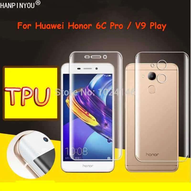 

Передняя/задняя защитная пленка из мягкого ТПУ для Huawei Honor 6C Pro / V9 Play V9Play 5,2 дюйма (не закаленное стекло)