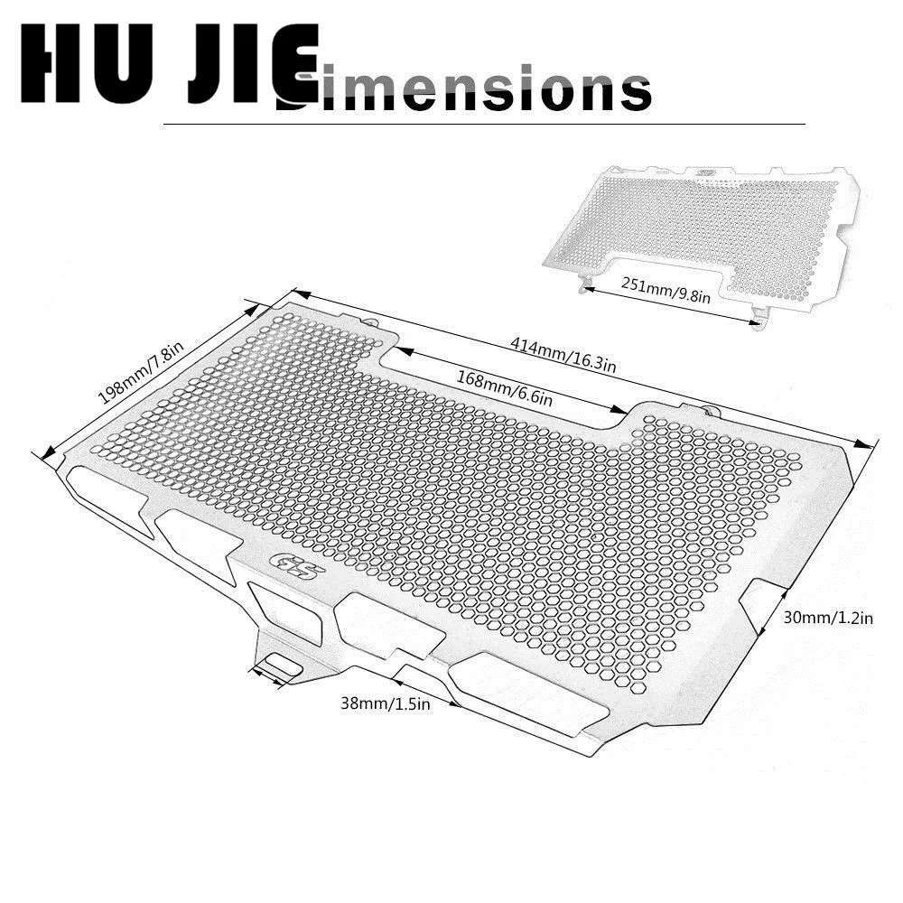 

Motorcycle Radiator Guard Grille Cover Stainless Steel Cooler Protector For BMW F650GS F700GS F800GS F800S F800 GS Accessories