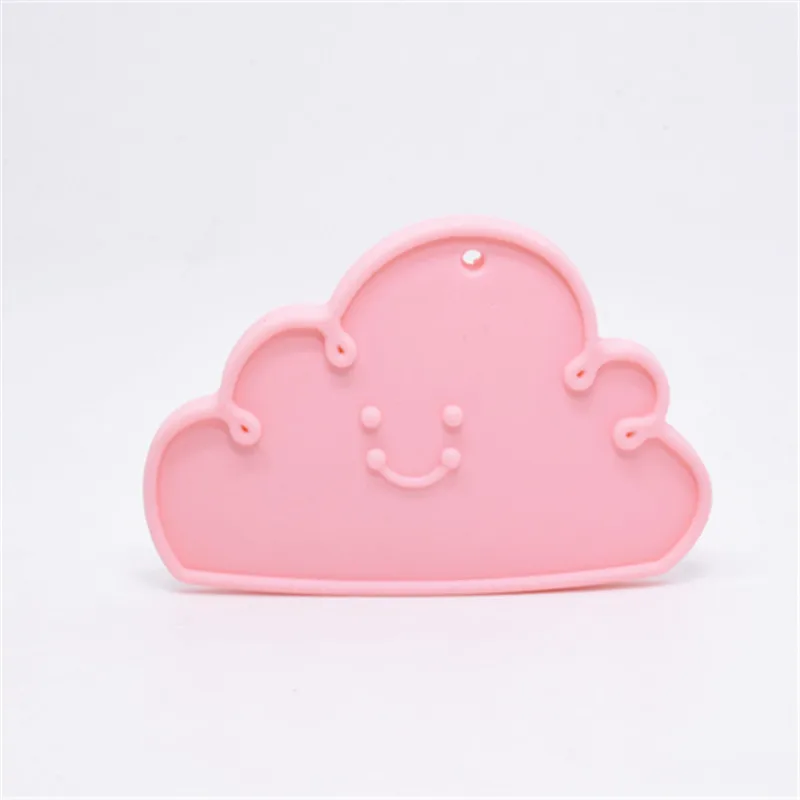 Candy Pink 1 шт. силиконовый тучок детский жевательный Прорезыватель облако подвесной Прорезыватель для зубов безопасный, не содержит бфа и натуральные слингобусы игрушки Прорезыватель - Цвет: Candy Pink