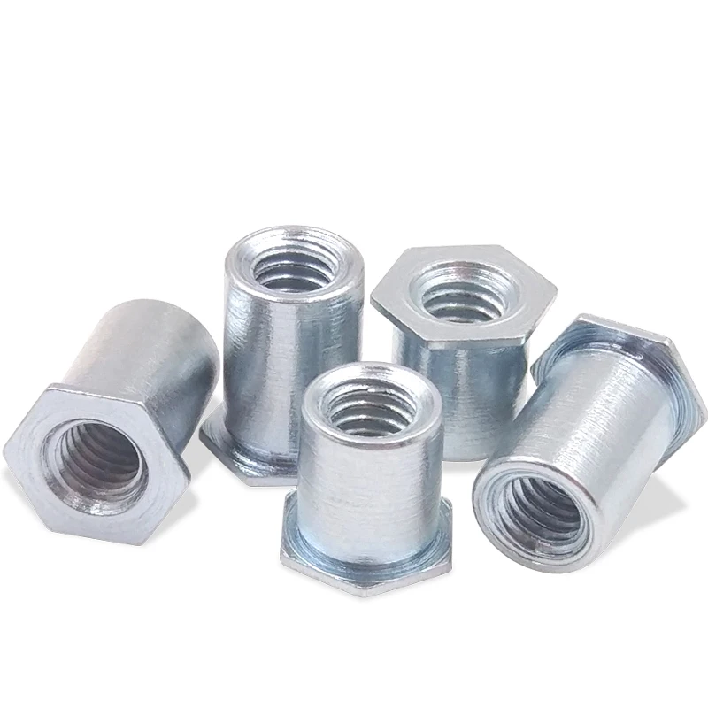 10PCS-M2*4/5/6/7 оцинкованная через отверстие давление заклепочная шпилька/давление