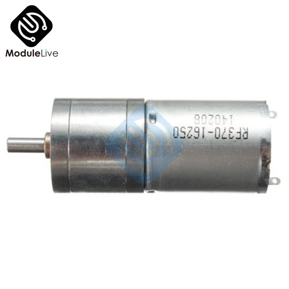 Мотор редуктор скорости мотор электрический 12V DC 60RPM Мощный крутящий момент 25 мм