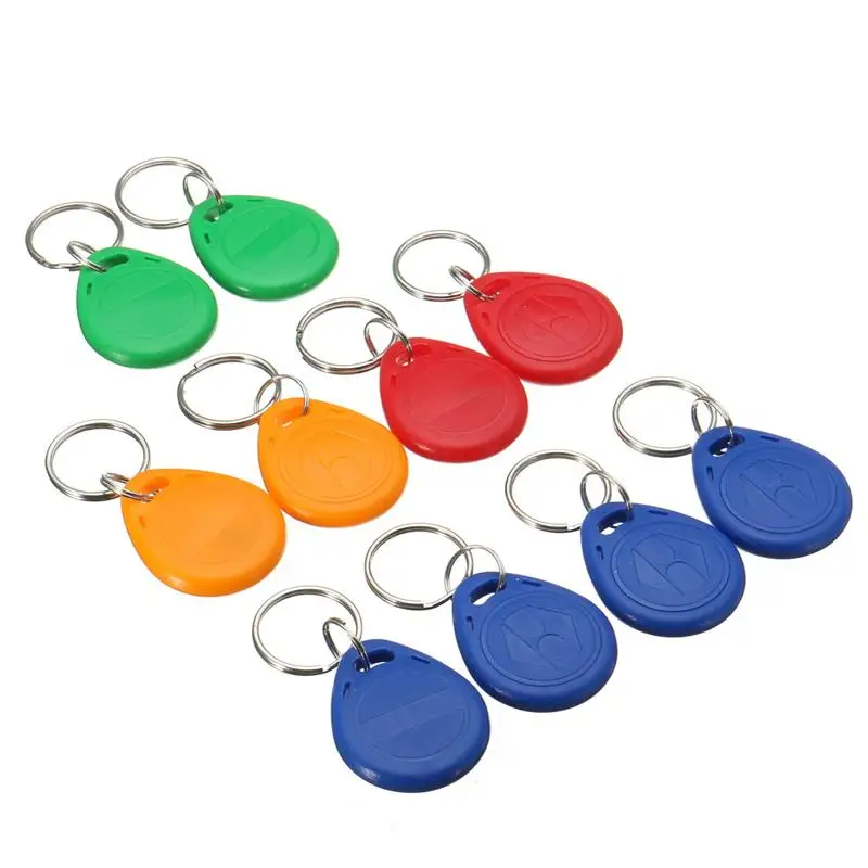 10 шт. 125 кГц RFID Keyfob Водонепроницаемая ID карты проксимити идентификатор Токен Tag