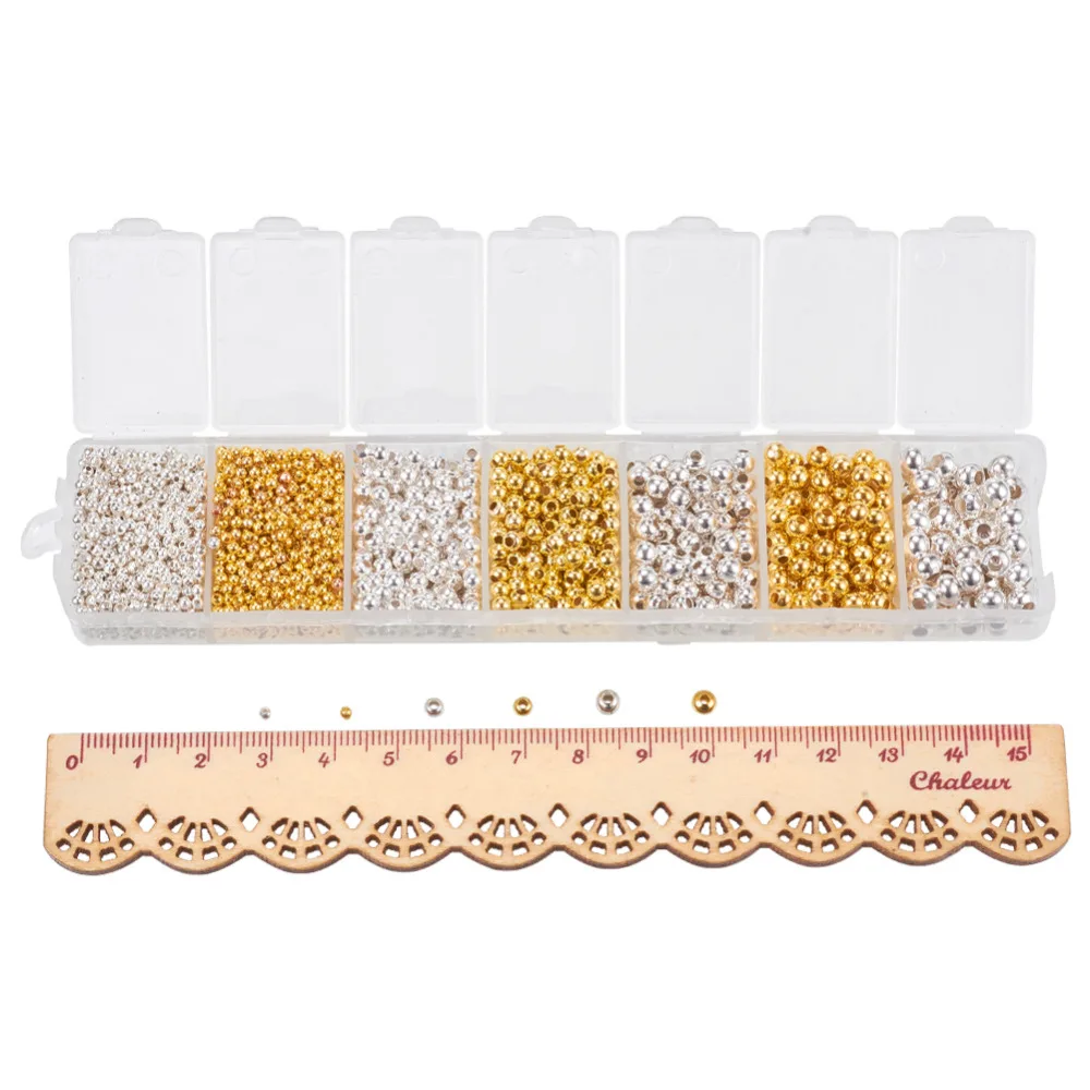 Фурнитура для ювелирных изделий 1 коробка железная круглая разделительная