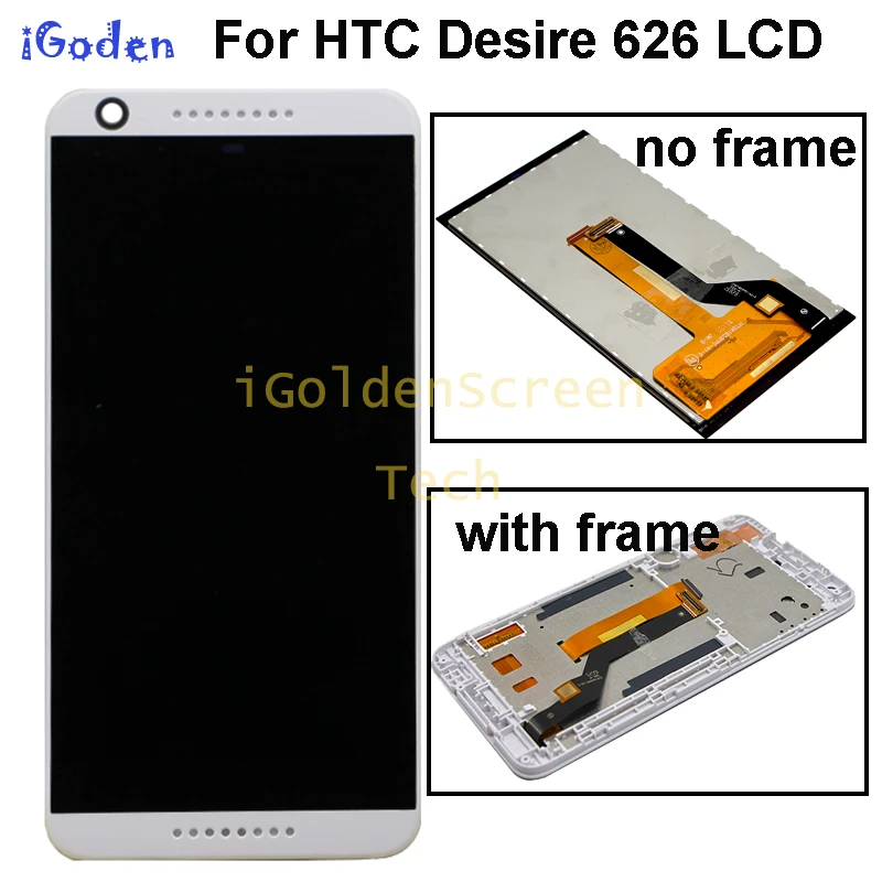 100% Протестировано для HTC 626 626G LCD дисплей кодирующий преобразователь сенсорного