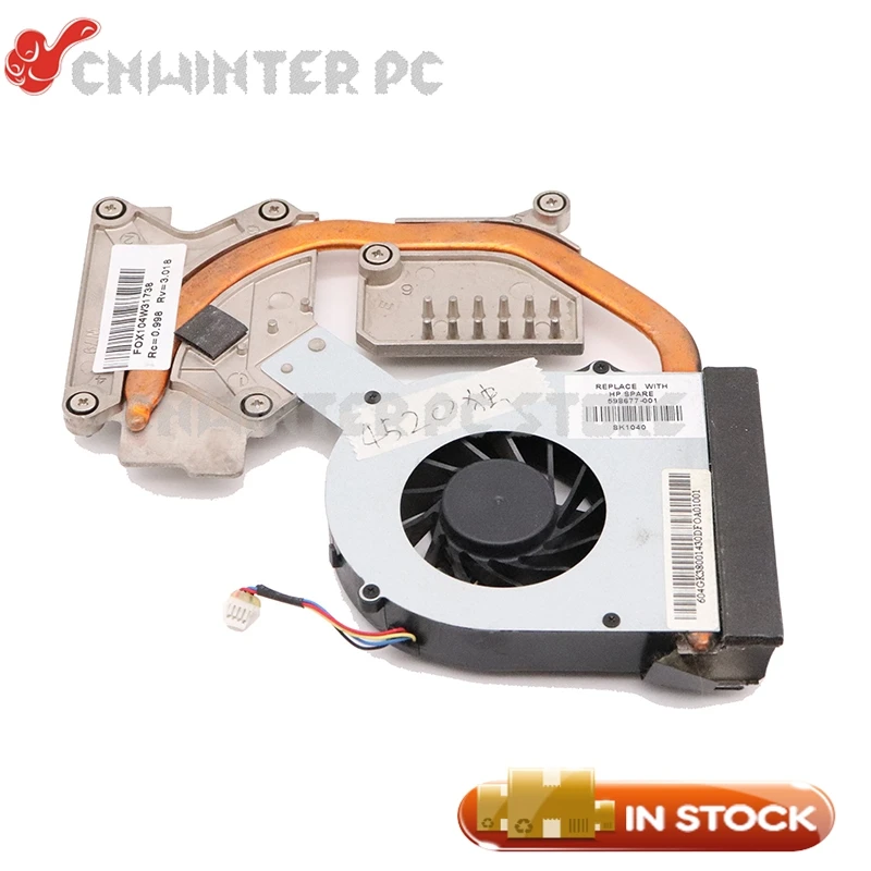 

Радиатор NOKOTION 598677-001 для HP Probook 4520S, процессора, GPU