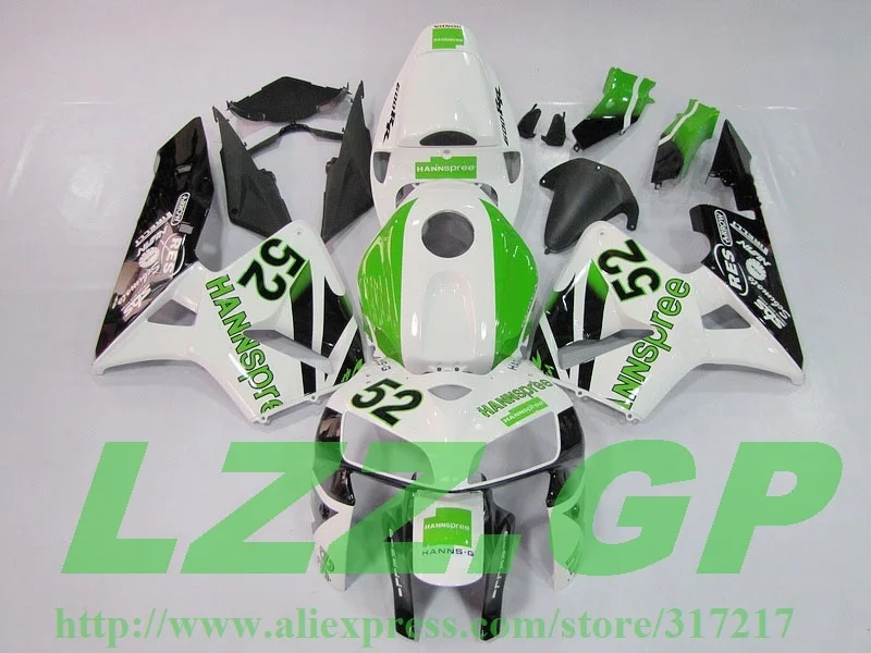 

Injection CBR600 ABS White Green L326u Fairings For Honda CBR600RR F5 05 06 CBR600 2005 2006 Body Kit Bodyfairing LZZ.GP