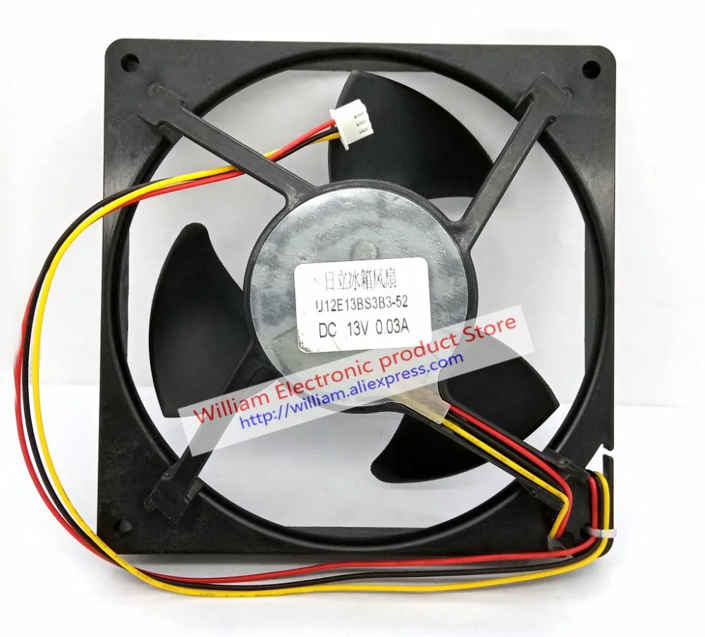 Оригинальный U12E13BS3B3-52 J23 DC13V 0.03A 13 см холодильник водонепроницаемый статический Вентилятор охлаждения