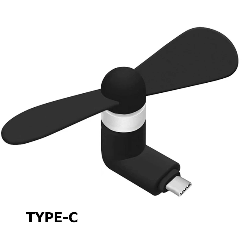 Тип C USB-C Гибкая мини Охлаждающие вентиляторы для samsung LG Oneplus Xiaomi Mi5 Mi5s MI4C huawei P9 P10 P20 P30 Тип-c разъем вентилятор