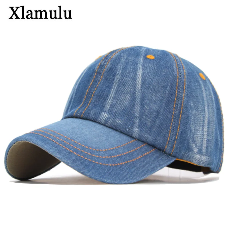 Xlamulu, бейсболка s, шапки для мужчин, потертые джинсы для женщин, Snapback, джинсовые джинсы, пустые, Casquette, Bone Gorras, повседневная мужская Кепка для папы, шапки