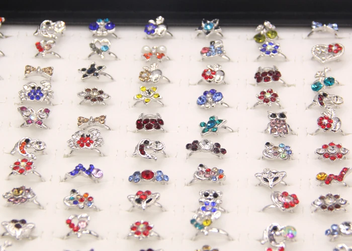 Новинка 2017 года оптовая продажа смешанные 50 шт. ювелирные изделия партии Детские