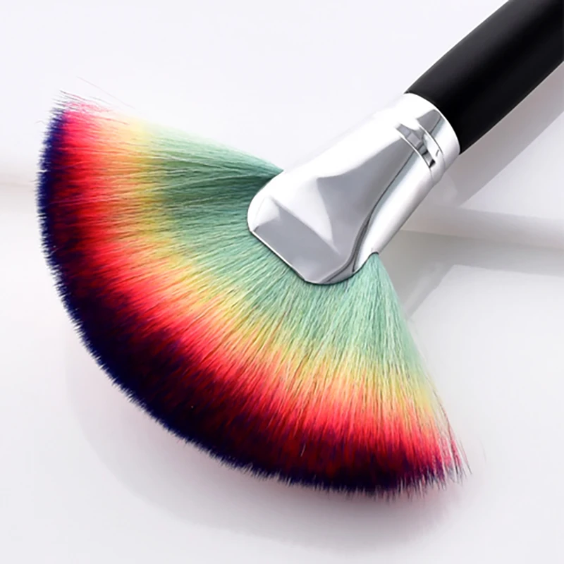 8 Branch Black Handle SilverTubewaist Makeup Brushes Beauty Tool Fan Flame Powder Foundation Brush Face&ampeye Cosmetic Brushpincel | Красота